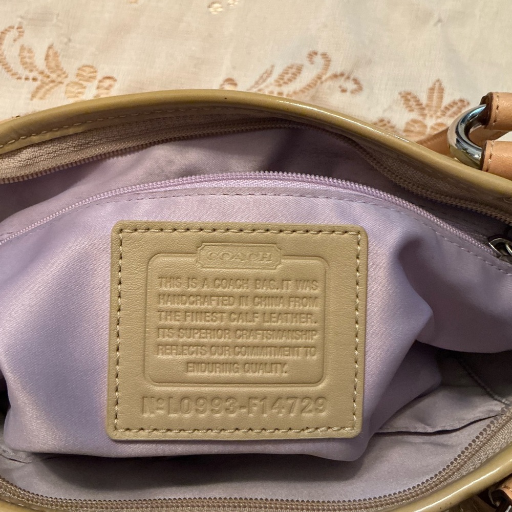 Coach Yellow Handbag F14729 - Picture 8 of 12
